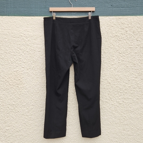 Talbots Heritage black cropped trousers 26.5 in inseam size 14 - Picture 2 of 5